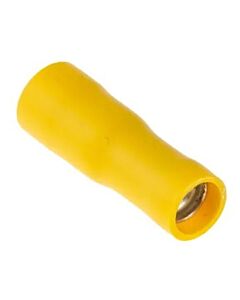 Terminal female plug 5mm pressing type, yellow 2,7-6,6 mm²