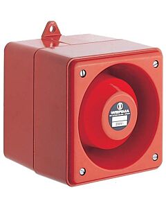 Electronic Multi-tone sounder 115V AC (97...127V) red, IP67