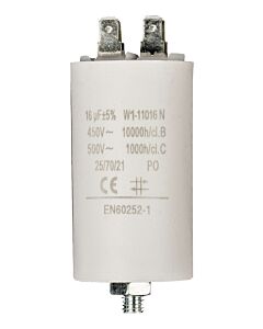 Capacitor 16 uF 450V with bolt/faston