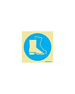 SIGN WHITE VINYL SELF ADHESIVE, #5650 150X150MM BOOTS