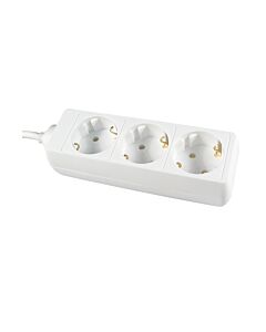 Table Receptacle 3-way/Earth with cable 5mtr + plug