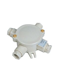 Synthetic resin junction box IP56 X, with connecting block