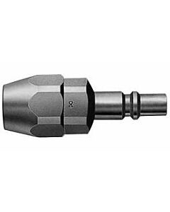 QUICK COUPLER PLUG FOR FUELGAS, FLARED END 5MM ID HOSE S33PN