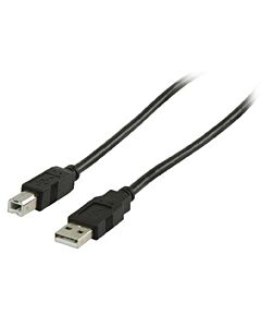 USB 2.0 cable A male - B male, 3,0 mtr
