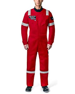 BOILERSUIT COTTON FLAME-RESIST, REFLECT TYPE RED 3XL