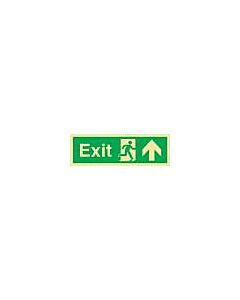 DIRECTION SIGN EXIT(R)/ARROW, UP 150X400MM