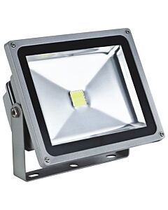 LED Floodlight 30W warm white 100-240V AC, IP65 with bracket