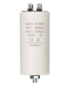 Capacitor 30 uF 450V with bolt/faston