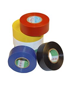 PVC tape 25mm, roll of 20mtr, yellow