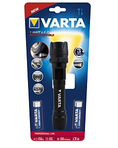 Varta Indestructible LED Flashlight, including 2-cells AA