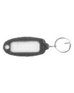 TAG PLASTIC OVAL WITH RING, 58X27MM