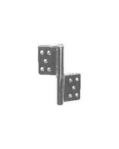 FLAG HINGE FOR DOOR STAINLESS, RIGHT HAND L127XW100MM