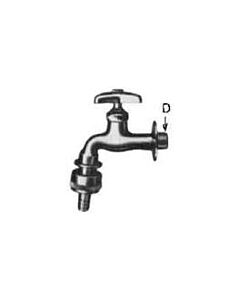 FAUCET WALL WITH SNAP ON HOSE, COUPLING 13(1/2)