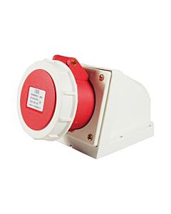 RECEPTACLE CEE AC380V RED 4P, 16AMP 6H IP44