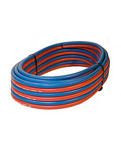 TWIN HOSE 2X6.3MM (1/4INCH) RED/BLUE,50 MTR COIL