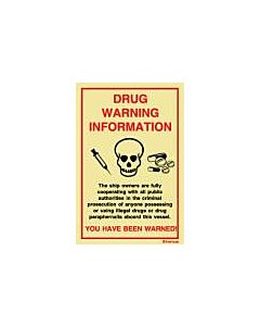 POSTER DRUGS WARNING, 297X210MM