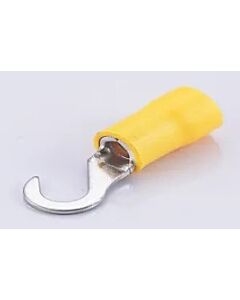 Hook terminal M5 pressing type, yellow 2,7-6,6 mm²