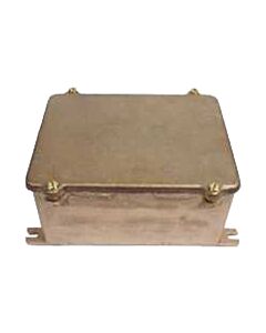 Brass junction box undrilled IP56, 208x160x97mm
