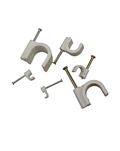 Cable-clip with nail 19-22mm