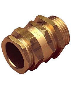 TEF 7144 Cable Gland: With Lock Nut 3/4", For Cable D10-16mm Brass