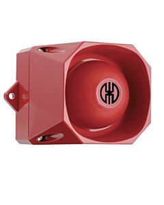 Multi-tone sounder 115/230V AC red, IP66