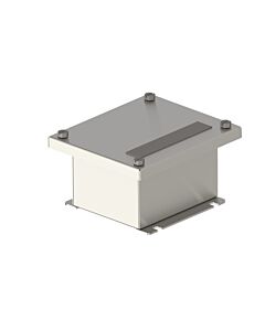 TEF 1058 Junction Box Size 20 - Exe - IP66/67 - w/Terminal Rail & PE- Bright Chemical Dip - AISI316
