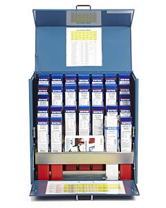 ELECTRODE CABINET WITH 27 PACKAGES.