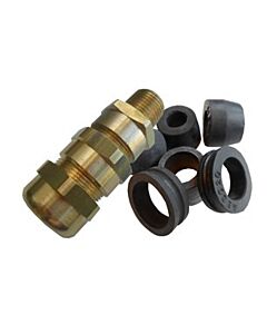Ex Cable Gland NPT 1/2", Brass Nickel plated, Atex Approved