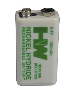 Nickel-metal Hydride Transistor-cel  8,4V 150mAh rechargeable
