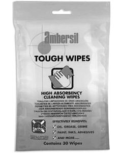 WIPE HAND CLEANING TOUGH WIPES, 30'S/PKT