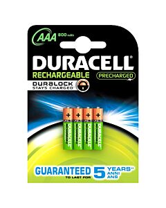 Duracell Rechargeable (Active Charge) NiMh AAA/HR03 1,2V 900 mAh, blister 4pcs