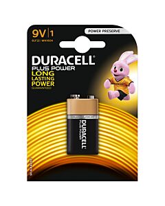Duracell Alkaline MainLine Plus 9V, blister 1pcs