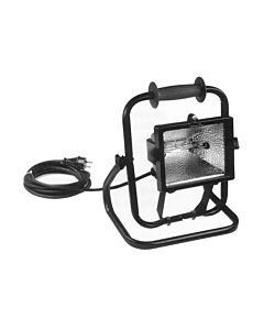 Halogen fixture max. 500W R7s on floor stand with cable and plug