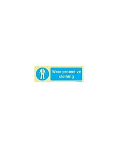 SIGN WHITE VINYL SELF ADHESIVE, 5726 200X150MM WEAR PROTECTIVE
