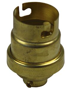 Lampholder B22, brass 3/8"K/M10x1