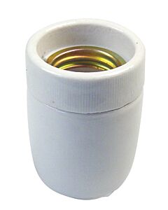 Lampholder E27, porcelain 3/8''K/M10x1
