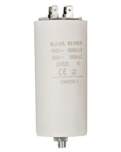Capacitor 40 uF 450V with bolt/faston