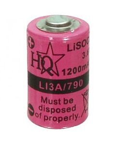 Battery Lithium Penlight 1/2 AA - 3,6V Ø14,5x24,9mm