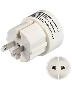Adaptor-plug with flat pins, American to European/American