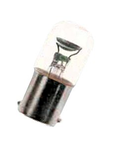 Neon Indicator lamp 380V B22 27x60mm glass