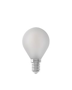 LED Full Glass Filament Ball-lamp 220-240V 3,5W 300lm E14 P45, Frosted outside 2700K CRI80 Dimmable