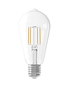 LED Full Glass Filament Rustik Lamp  220-240V 6W 600lm E27 ST64, Clear 2700K