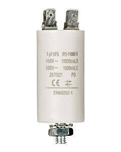 Capacitor 7 uF 450V with bolt/faston
