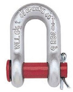 SHACKLE STRAIGHT FORGED CROSBY, ROUND PIN G-215 GALV 5/16"