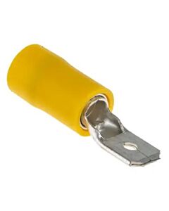 Male snap-on 6,3mm pressing type, yellow 2,7-6,6 mm²