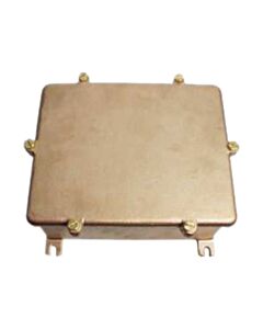 Brass junction box undrilled IP56, 267x234x120mm