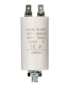 Capacitor 45 uF 450V with bolt/faston