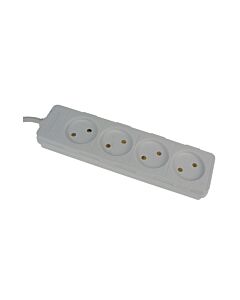 Table Receptacle 4-way with cable 1,5mtr + plug