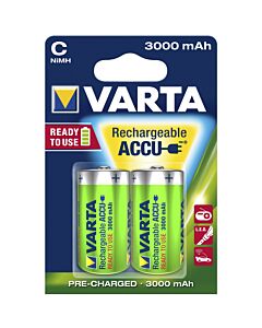 Varta Rechargeable NiMh C/HR14 1,2V 3000 mAh, blister 2pcs