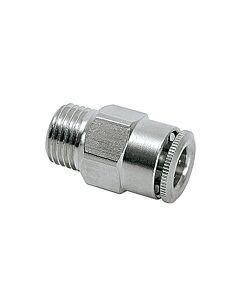 Perma Pluggable Hose Fitting M10x1a gerade, Schlauch 6 mm (Messing vern.) -